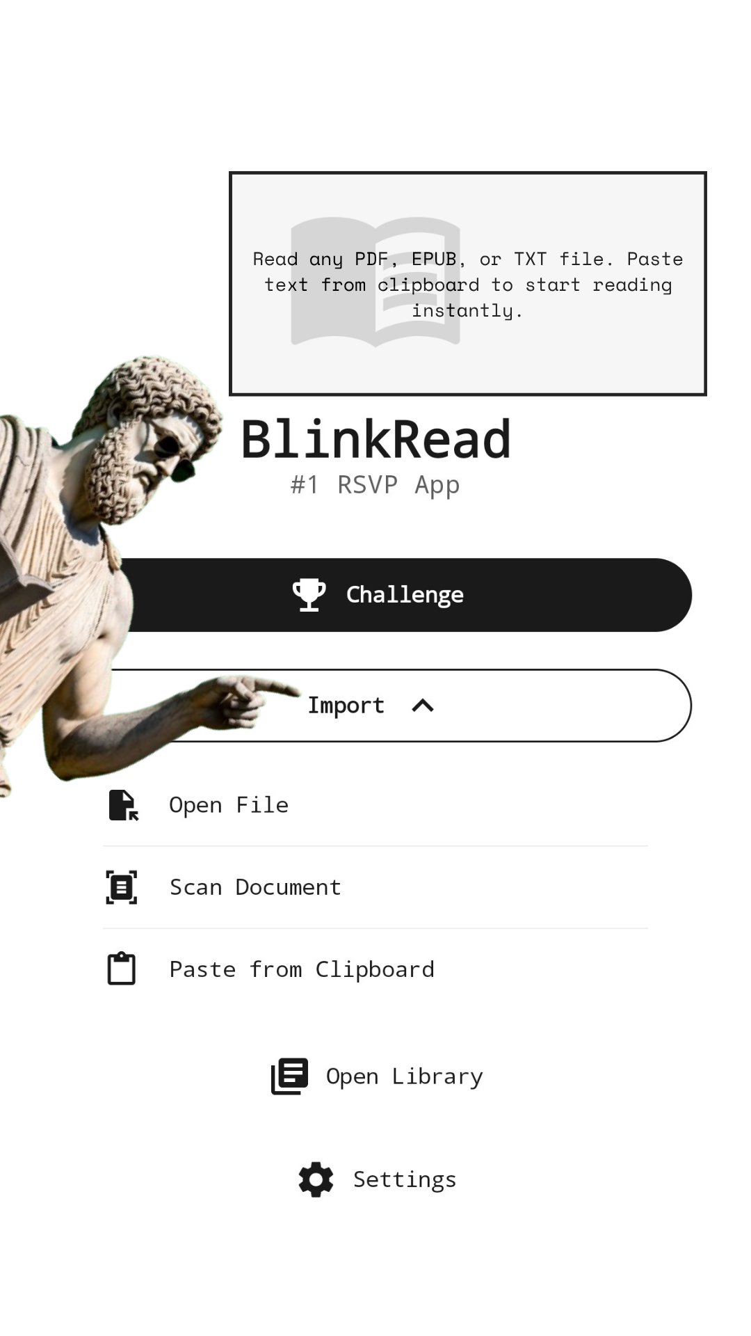 BlinkRead - Settings