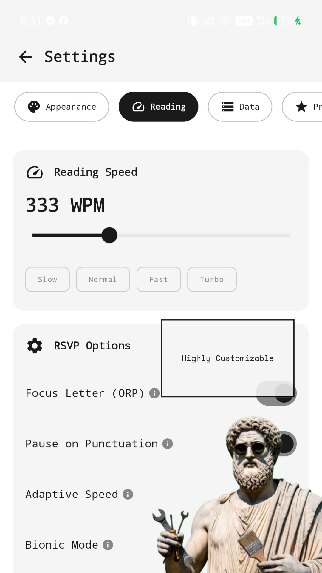 BlinkRead - Focus Mode